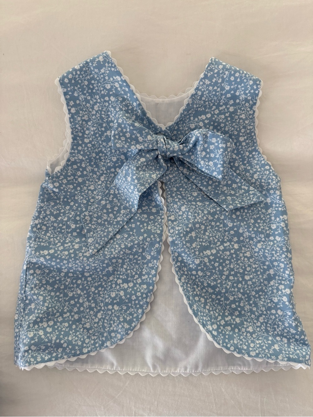 Nantucket Kids Blue Floral Girls Bloomer Set - Sleeveless Top & Bloomers. Size 3 - Picture 4 of 5